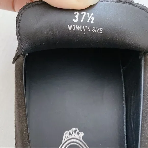 New without Box” Tod’s woman suede loafer in dark brown size 37.5 - Picture 8 of 8